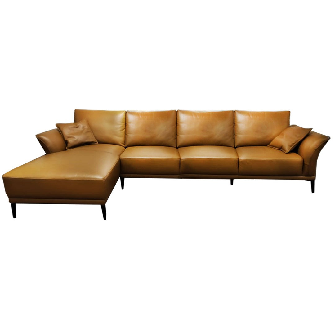 Zaloni 3+L Shape Leather Sofa | MoreDesign.com